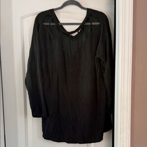 American Eagle Outfitters Ombré Long Sleeve Top